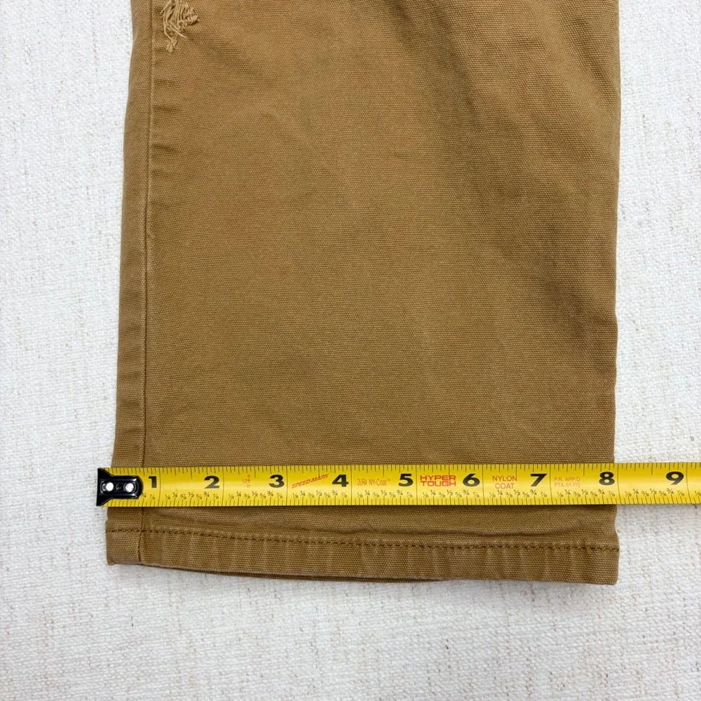 Carhartt Mens BN2517-M Rugged Flex Relaxed Fit Canvas Work Pants Brown 34x30